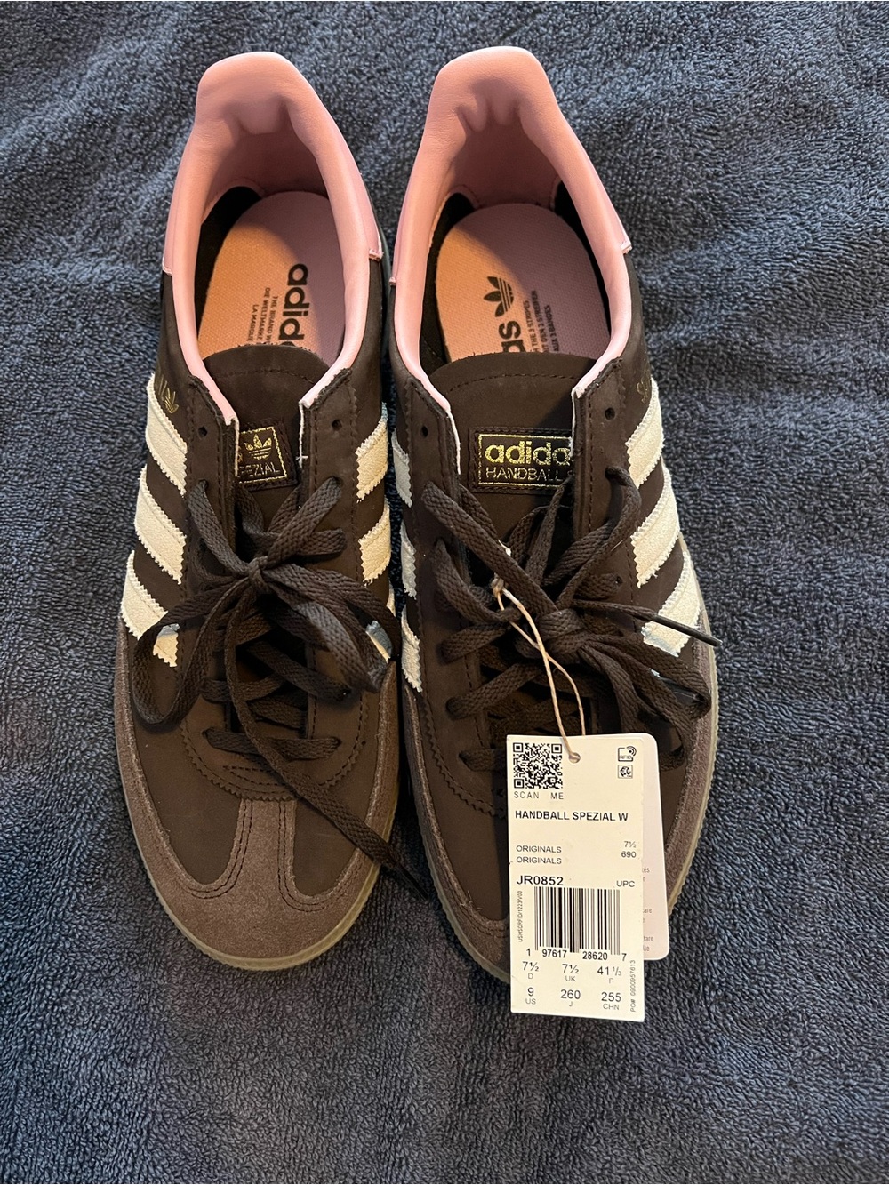 Adidas originals Women's HANDBALL SPEZIAL Sneakers brown pink GUM JR0852 9